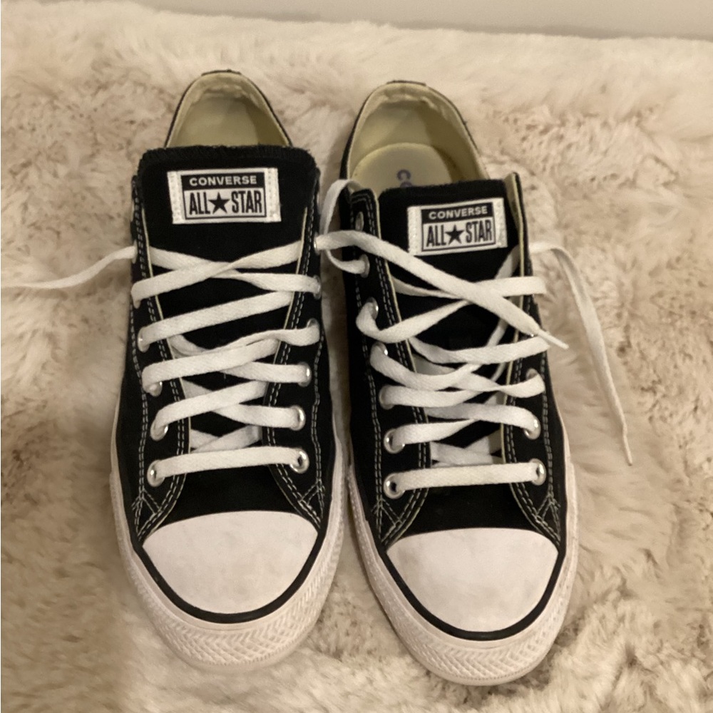 Converse Black and White Low Tops
